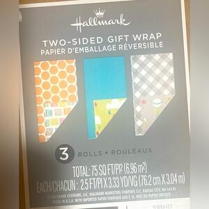 Sealed Wrapping Paper for Baby Shower Boy